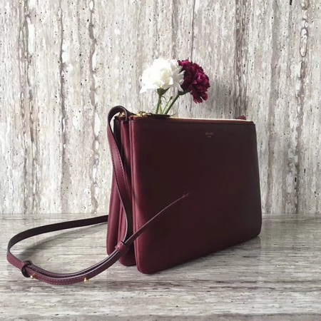 Celine Trio Crossbody Messenger Bag C55421 Wine