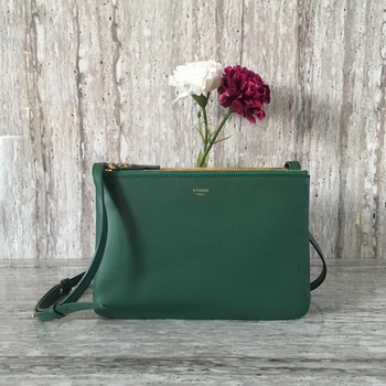 Celine mini Trio Crossbody Messenger Bag C55420 Green