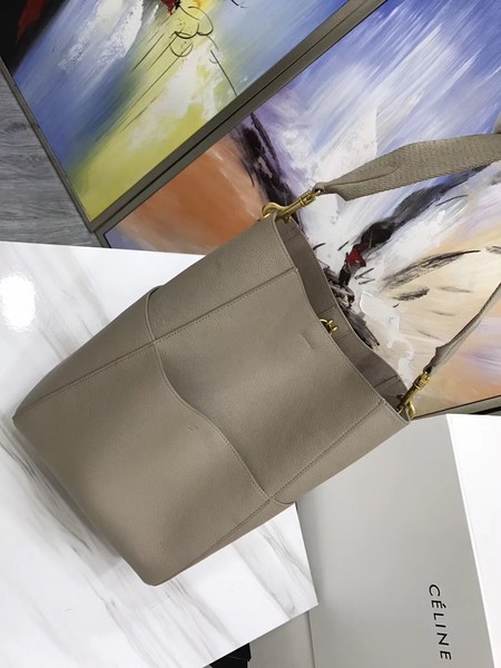 CELINE Sangle Seau Bag in Calfskin Leather C3369 Apricot