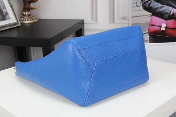 CELINE Sangle Seau Bag in Calfskin Leather C3369 Blue