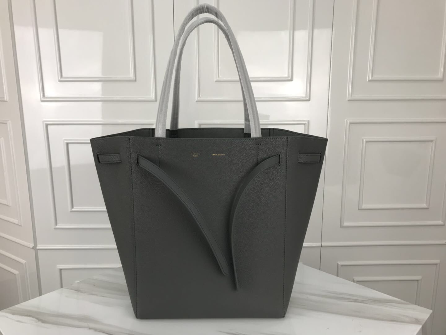 Celine Cabas Phantom Bags Original Leather C2210 Grey