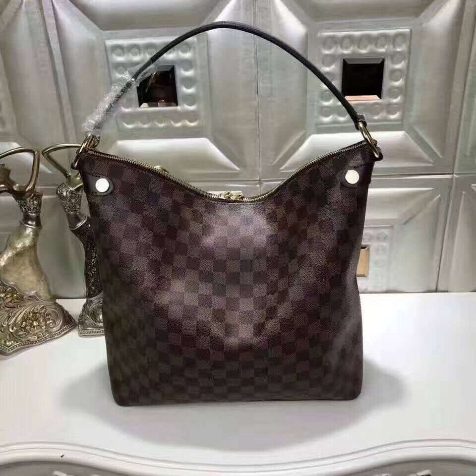 Louis Vuitton Damier Ebene Canvas DOUMO HOBO N41861