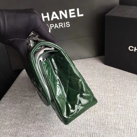 Chanel Classic Flap Bag Original Leather A1113 Green