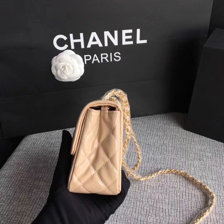 Chanel Classic Flap mini Bag Original Leather A1115 Apricot