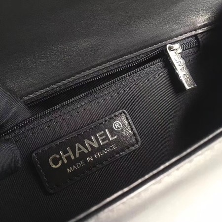 Boy Chanel Flap Bags Original Sheepskin Leather A67088 Black