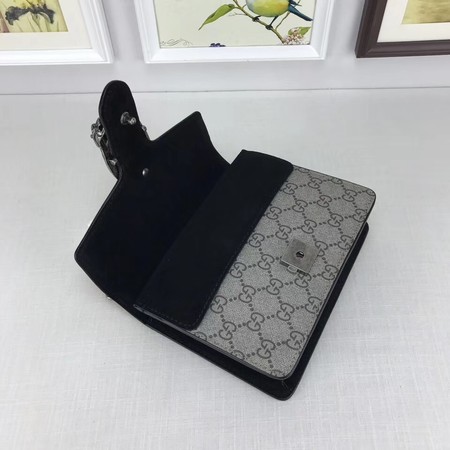 Gucci Mini Dionysus GG Canvas Shoulder Bag 421970 Black