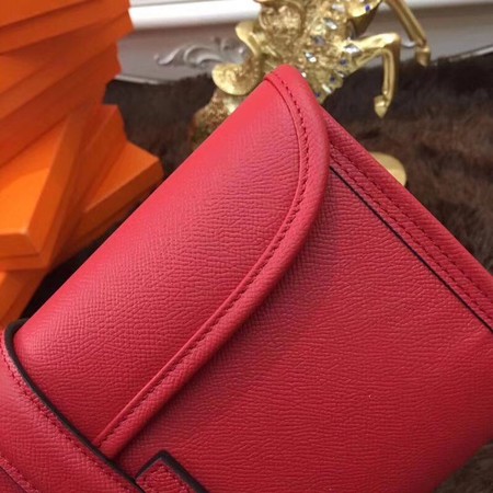 Hermes Togo Leather Clutch H88017 Red