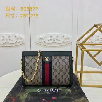 Gucci Ophidia GG Small Shoulder Bag 503877 Green