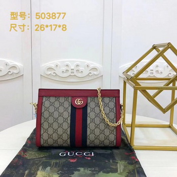 Gucci Ophidia GG Small Shoulder Bag 503877 Red