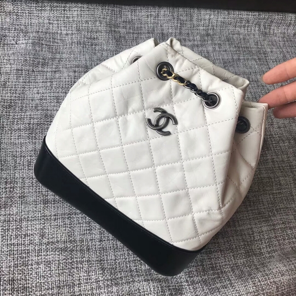 Chanel 2018 Original Calfskin Leather Backpack 81229 White