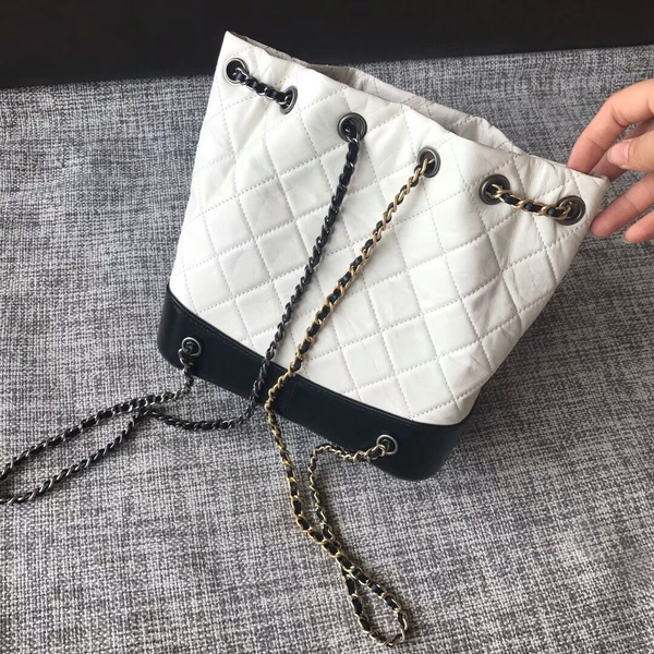 Chanel 2018 Original Calfskin Leather Backpack 81229 White