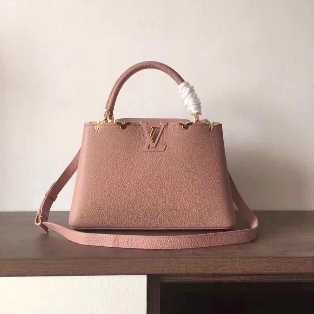 Louis Vuitton original Elegant Capucines BB Bags M94517 pink