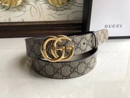 Gucci 35MM Leather Belt 414525 Brown