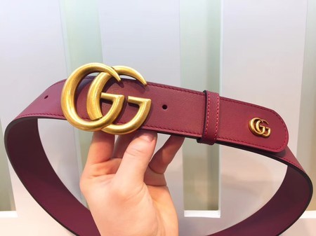 Gucci Leather Belt 414525 Wine