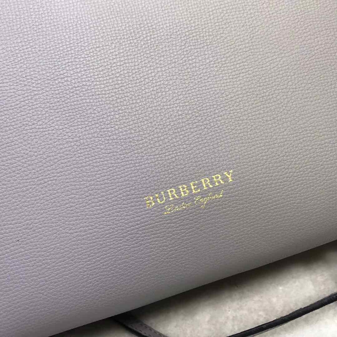 BurBerry Leather Tote Bag 5559 grey