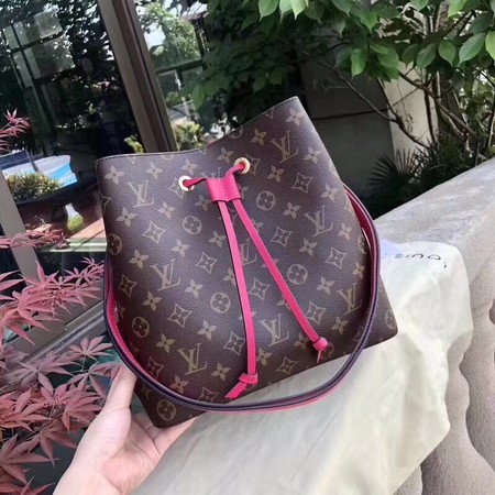 louis vuitton monogram canvas original bag neonoe M44020 peach