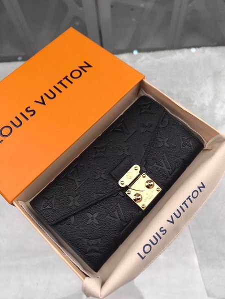 Louis Vuitton Monogram Empreinte PALLAS WALLET M62458 Black