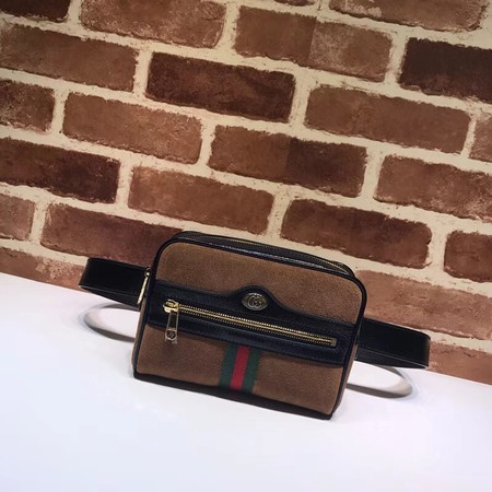 Gucci GG original Nubuck leather waist pack 517076 brown