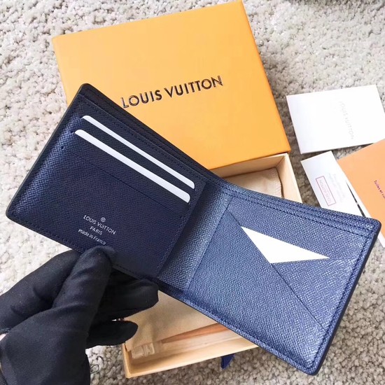 Louis Vuitton EPI leather Wallet 63514 blue