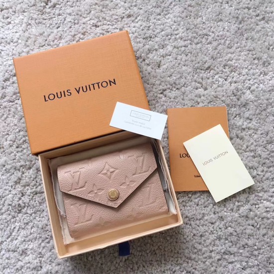 Louis Vuitton Original Monogram Empreinte Wallet 62305 Apricot