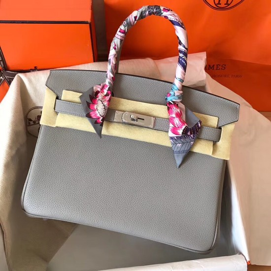 Hermes Birkin Tote Bag Original Togo Leather BK35 grey