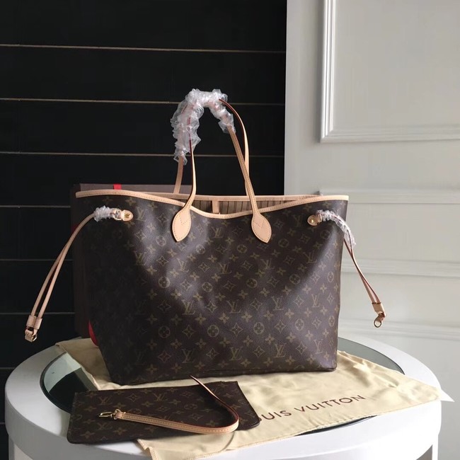 Louis Vuitton Monogram Canvas Original NEVERFULL GM M40990 apricot