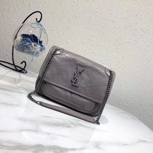 Yves Saint Laurent MINI Niki Chain Bag 498893 grey