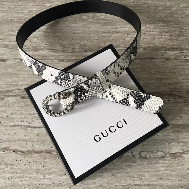 Gucci Snakeskin belt with Horsebit A488940