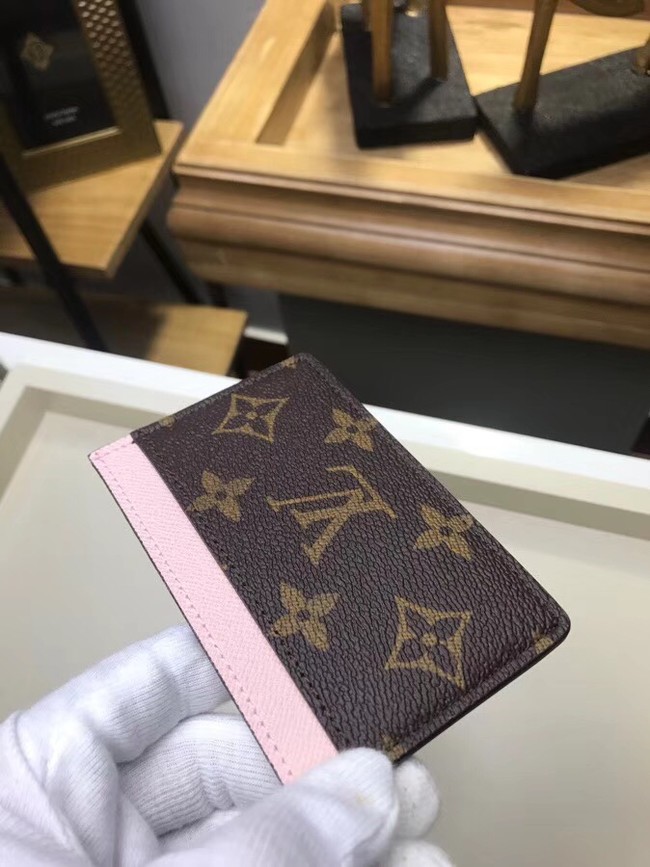 Louis Vuitton Monogram Canvas CARD HOLDER M60703 pink