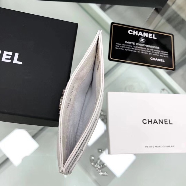 BOY CHANEL Card Holder A84431 White