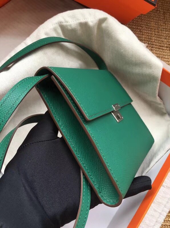 Hermes Clutch Epsom calfskin H0589 green