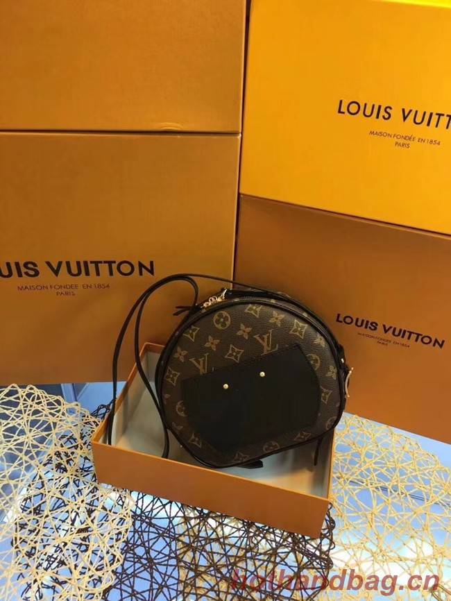 Louis vuitton monogram canvas BOITE CHAPEAU SOUPLE M52294 black