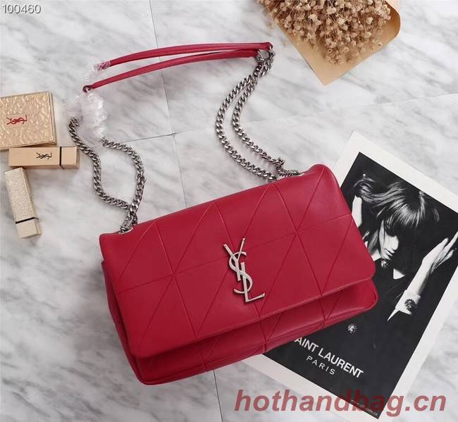 SAINT LAURENT Jamie monogram leather shoulder bag A2833 red