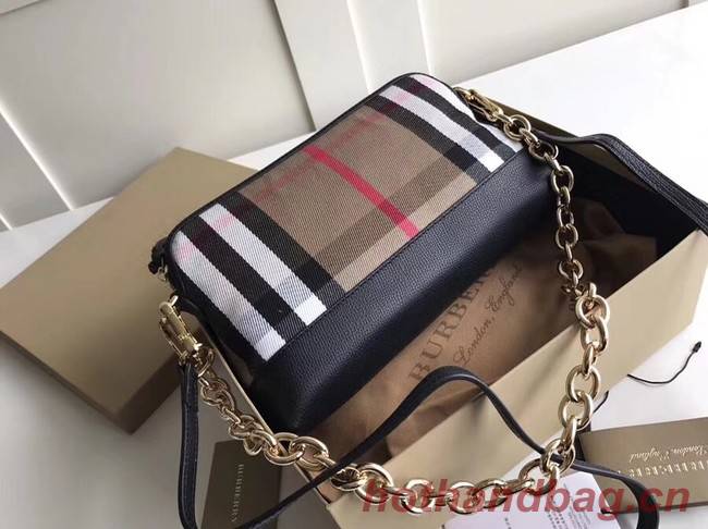 Burberry Calfskin Leather Should Bag 41711 black