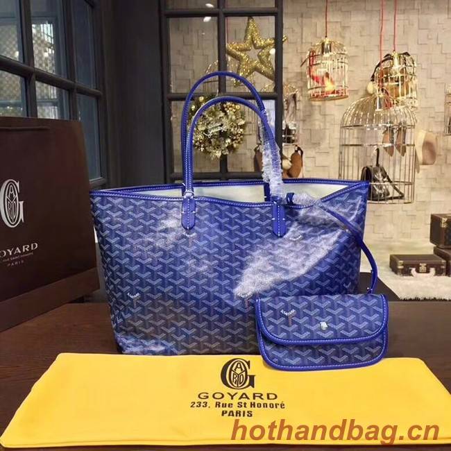 Goyard Y Doodling Calfskin Leather Tote Bag 36987 blue