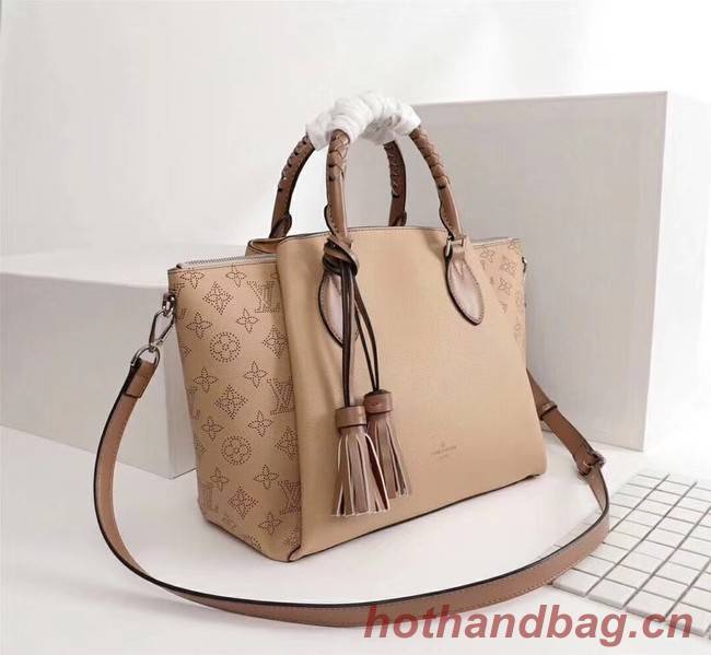 Louis Vuitton Mahina Leather HAUMEA M55030 apricot