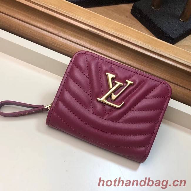 LOUIS VUITTON NEW WAVE COMPACT WALLET M63789 fuchsia