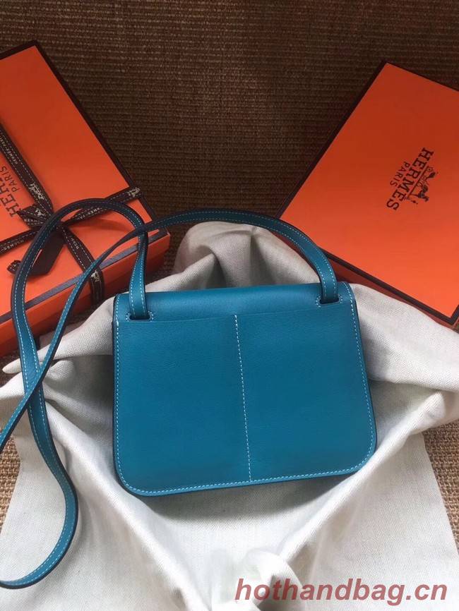 Hermes Original Halzan mini bag H069523 bleu zanzibar