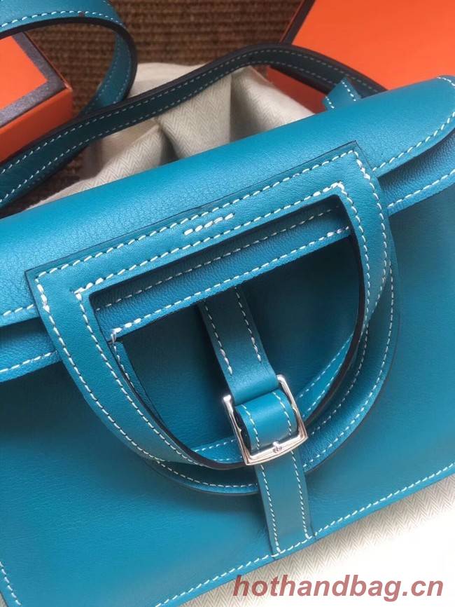 Hermes Original Halzan mini bag H069523 bleu zanzibar