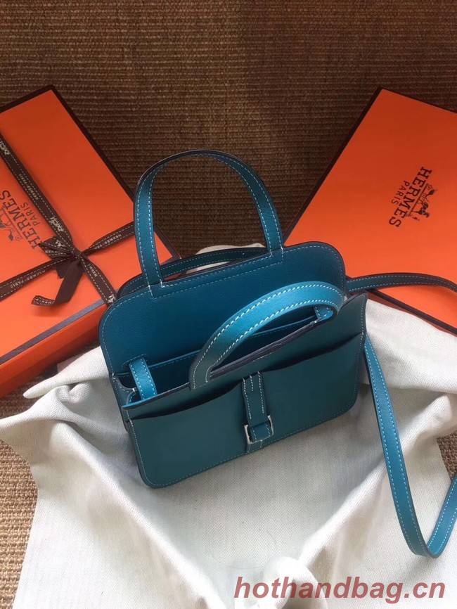 Hermes Original Halzan mini bag H069523 bleu zanzibar