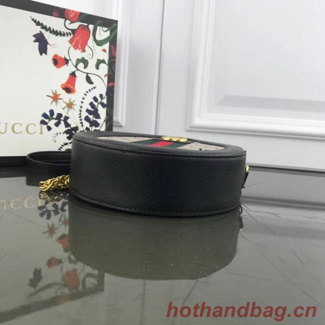 Gucci Ophidia mini GG round shoulder bag 171285 black