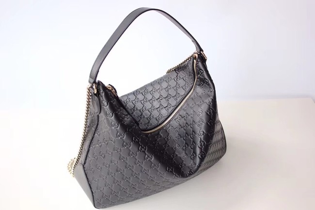 Gucci Signature large hobo bag 477324 black