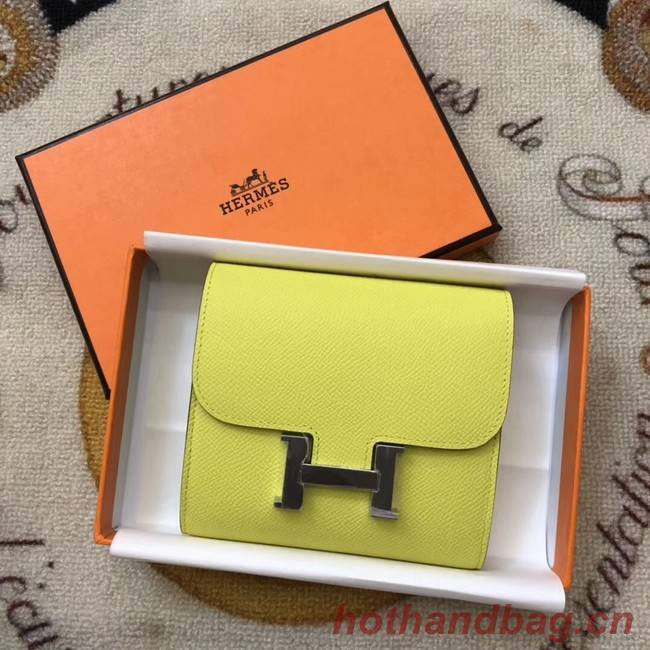 Hermes Constance Wallets espom leather H2297 yellow