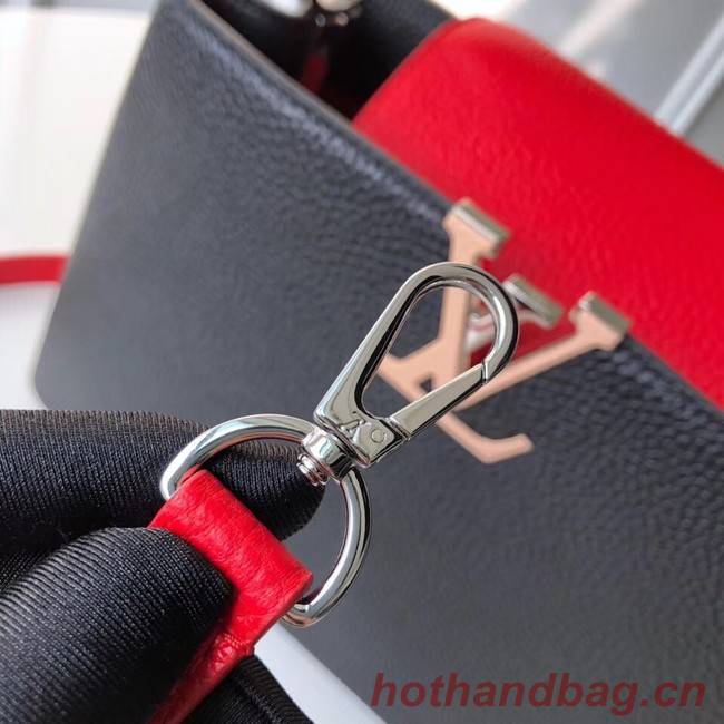 Louis Vuitton CAPUCINES PM M51814 black&pink&red