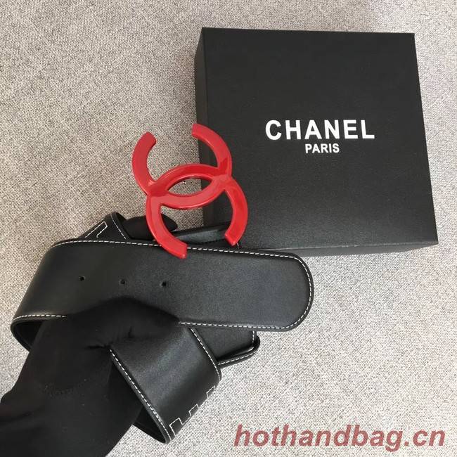 Chanel Wide leather belt with 53 mm CC4269 black