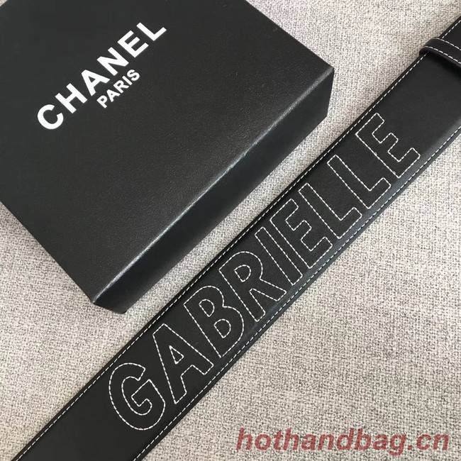 Chanel Wide leather belt with 53 mm CC4269 black