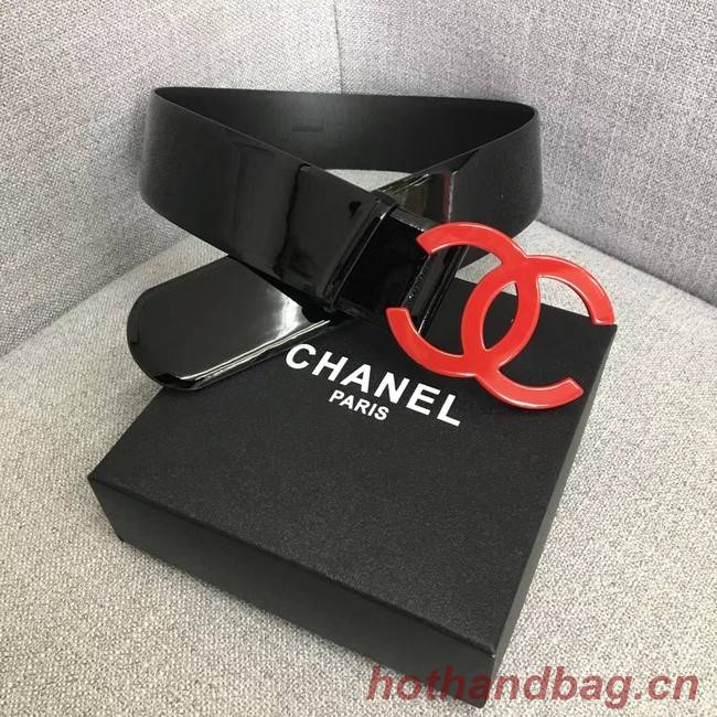 Chanel Wide leather belt with 53 mm CC4271 black