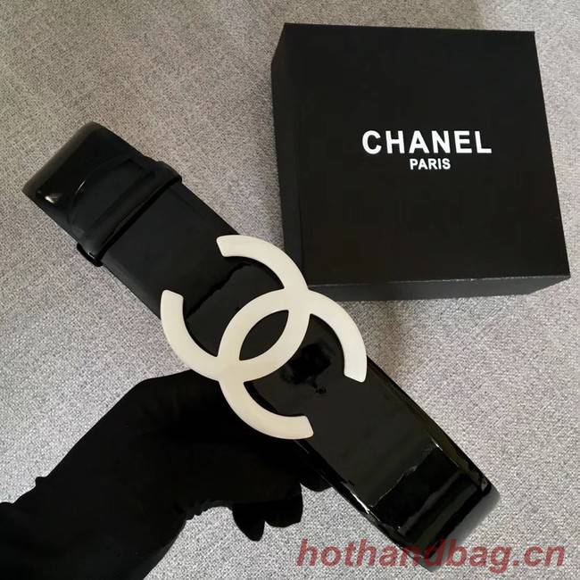 Chanel Wide leather belt with 53 mm CC4272 black	