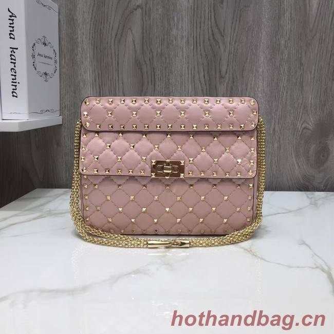 VALENTINO Quilted leather shoulder bag 45276 pink