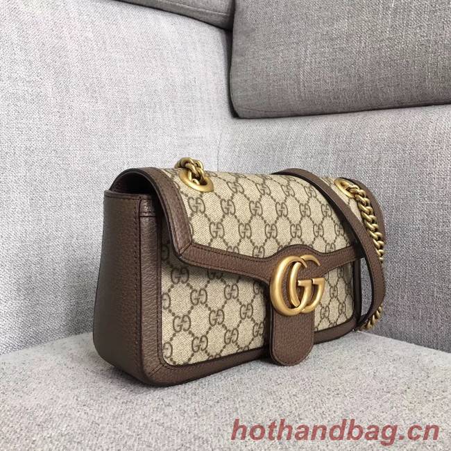 Gucci Ophidia GG Supreme small shoulder bag 443497 brown